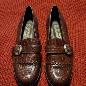 Brighton Brown Leather Loafer Size 9N